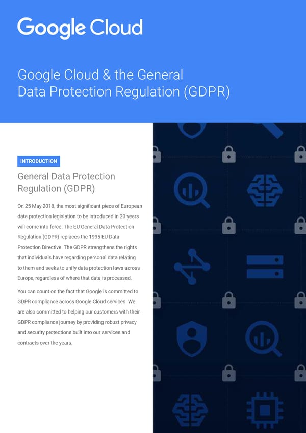 Google Cloud & GDPR - Page 1